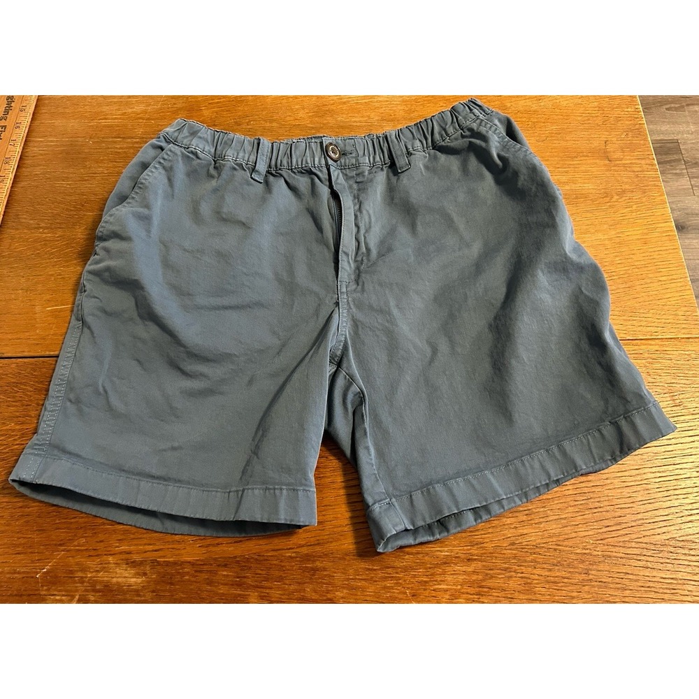 Chubbies Mens M Stretch Elastic Waist Zip Button Regular Fit 7 Inch Chino Shorts
